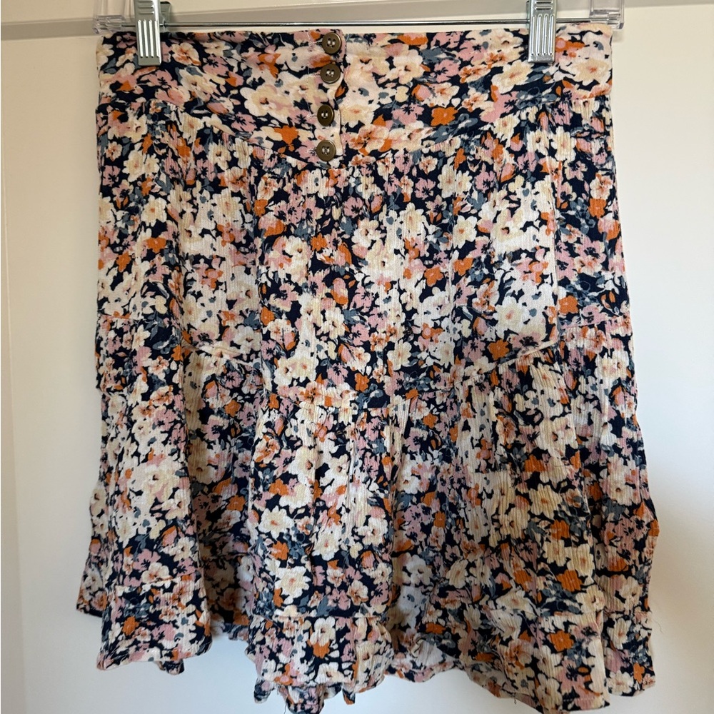 MINKPINK floral mini skirt